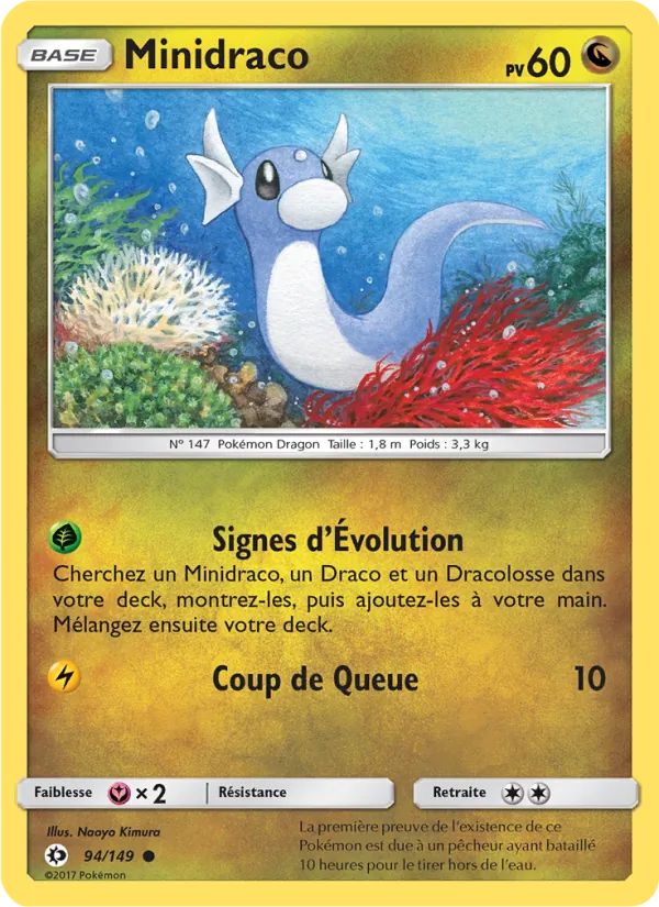 Minidraco 94/149 — SL1 – Soleil et Lune — Carte Pokémon française