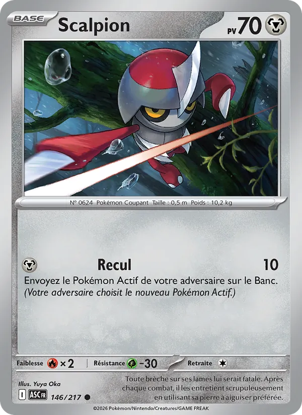 Scalpion 146/217 — ME02.5 – Héros Transcendants — Carte Pokémon française