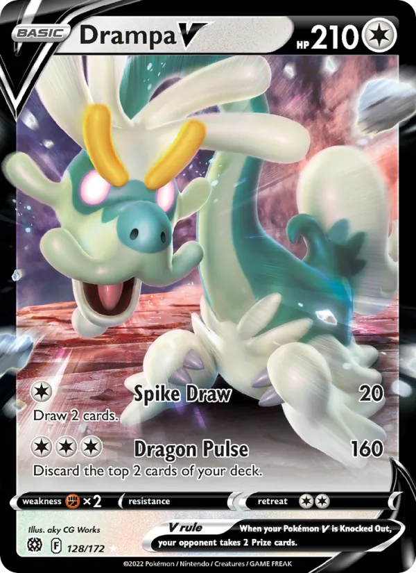 Draïeul V 128/172 — SWSH9 – Brilliant Stars — Carte Pokémon anglaise