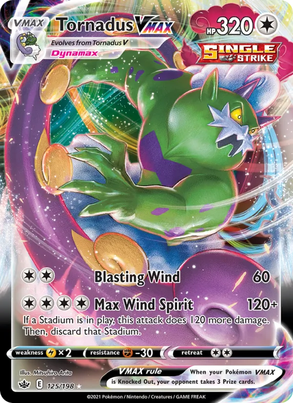 Boréas VMAX 125/198 — SWSH6 – Chilling Reign — Carte Pokémon anglaise