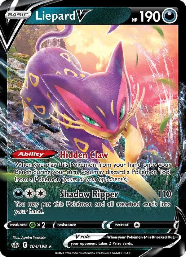 Léopardus V 104/198 — SWSH6 – Chilling Reign — Carte Pokémon anglaise