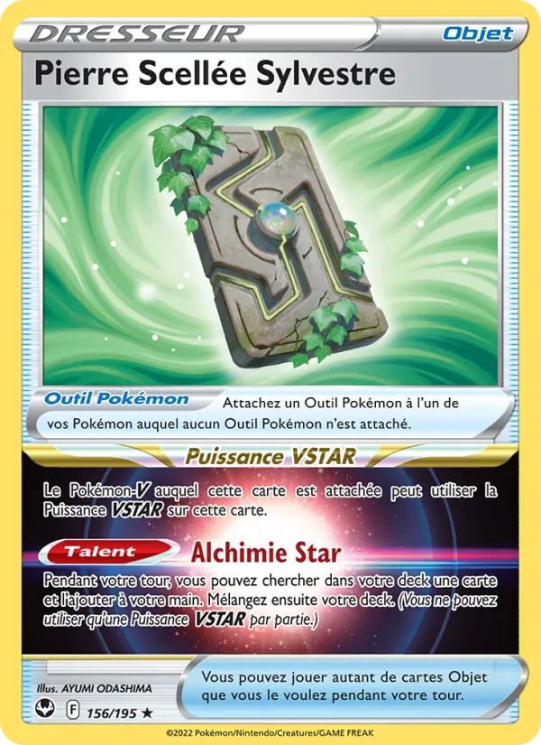 Pierre Scellée Sylvestre 156/195 — EB12 – Tempête Argentée — Carte Pokémon française