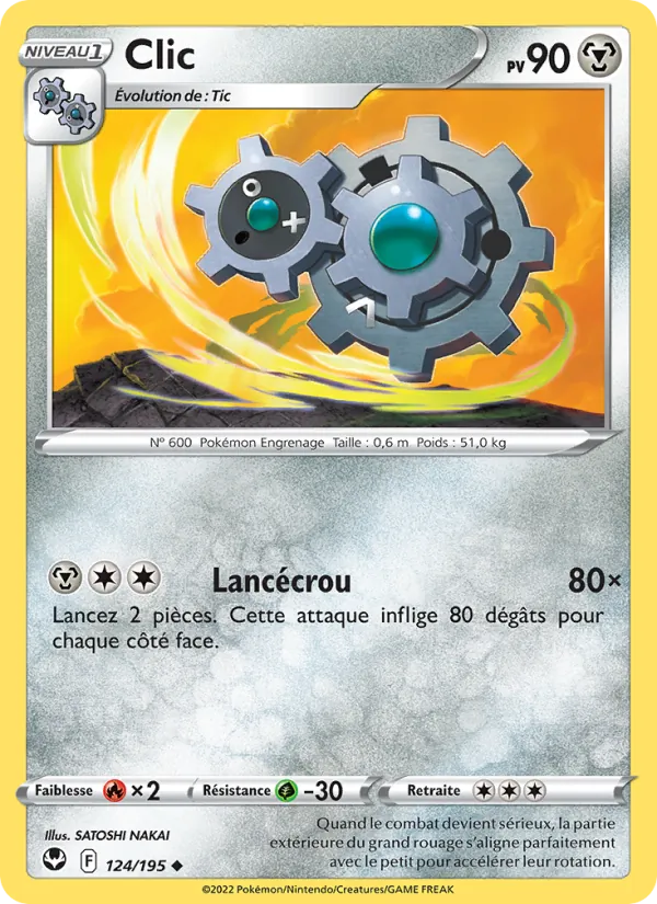 Clic 124/195 — EB12 – Tempête Argentée — Carte Pokémon française