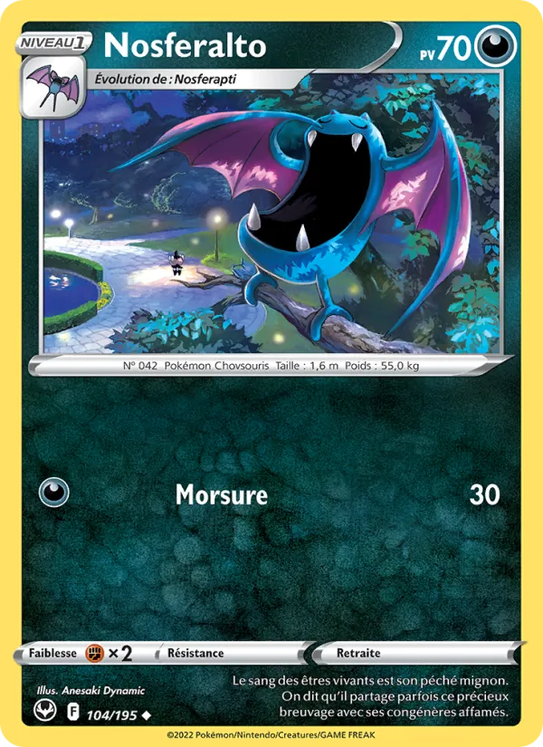 Nosferalto 104/195 — EB12 – Tempête Argentée — Carte Pokémon française