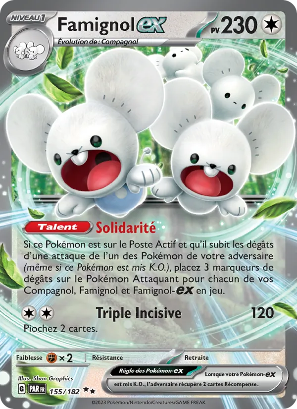 Famignol-ex 155/182 — EV04 – Faille Paradoxe — Carte Pokémon française