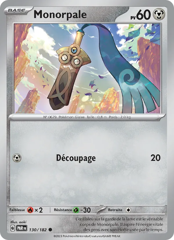 Monorpale 130/182 — EV04 – Faille Paradoxe — Carte Pokémon française