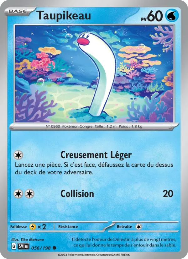 Taupikeau 56/198 — EV01 – Écarlate et Violet — Carte Pokémon française