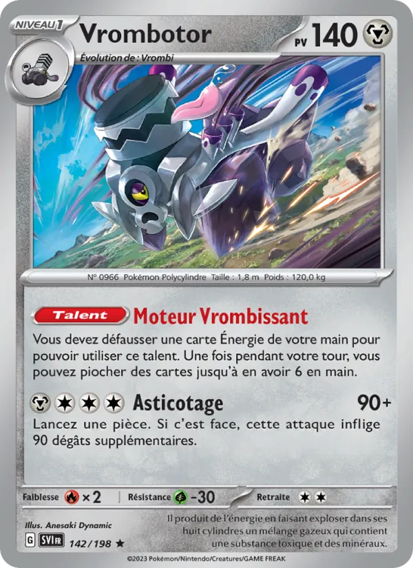 Vrombotor 142/198 — EV01 – Écarlate et Violet — Carte Pokémon française