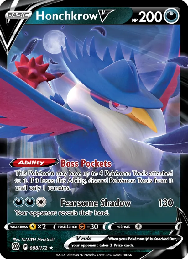 Corboss V 88/172 — SWSH9 – Brilliant Stars — Carte Pokémon anglaise