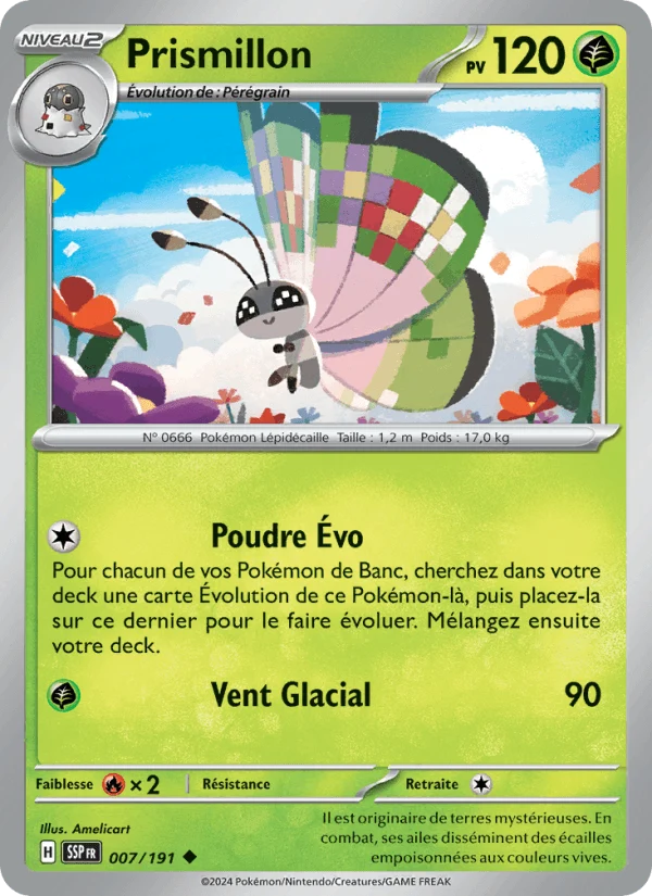 Prismillon 7/191 — EV08 – Étincelles Déferlantes — Carte Pokémon française