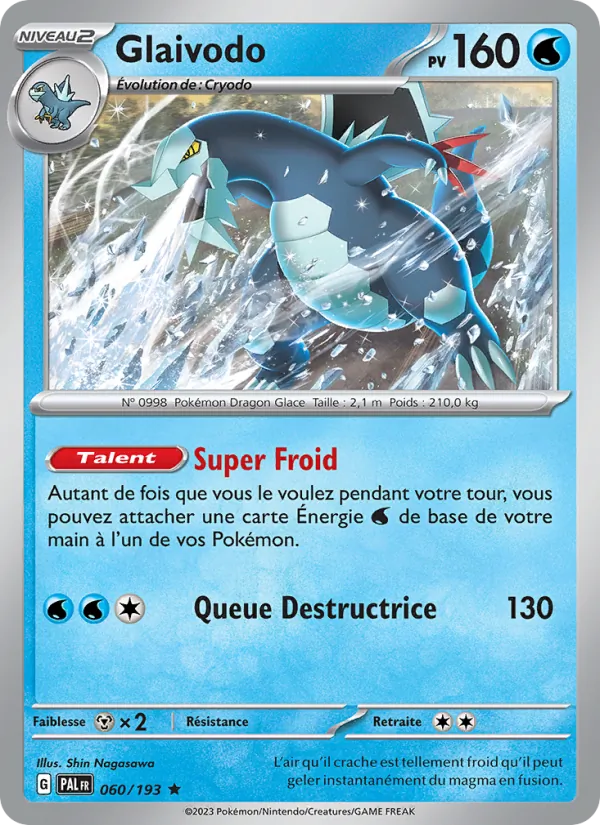 Glaivodo 60/193 — EV02 – Évolutions à Paldea — Carte Pokémon française