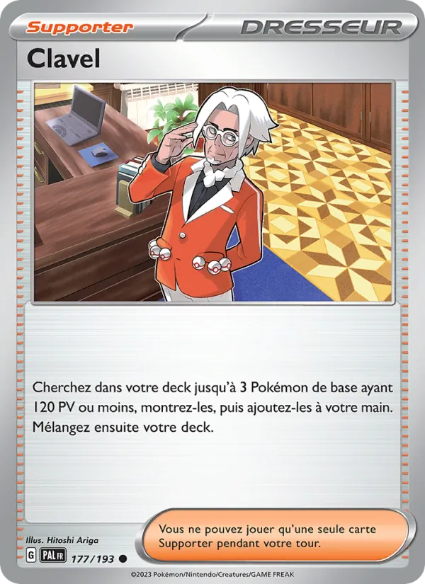 Clavel 177/193 — EV02 – Évolutions à Paldea — Carte Pokémon française