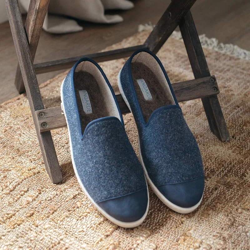 Chaussons en laine recyclée Angarde