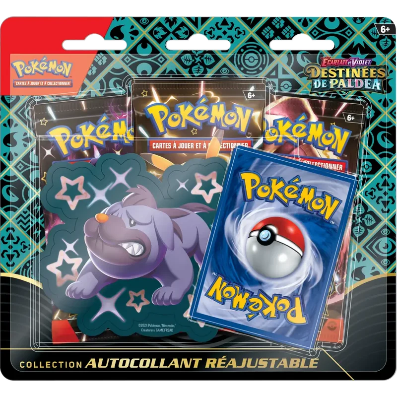ÉCARLATE ET VIOLET - COLLECTION AUTOCOLLANT RÉAJUSTABLE DESTINÉES DE PALDEA GRONDOGUE