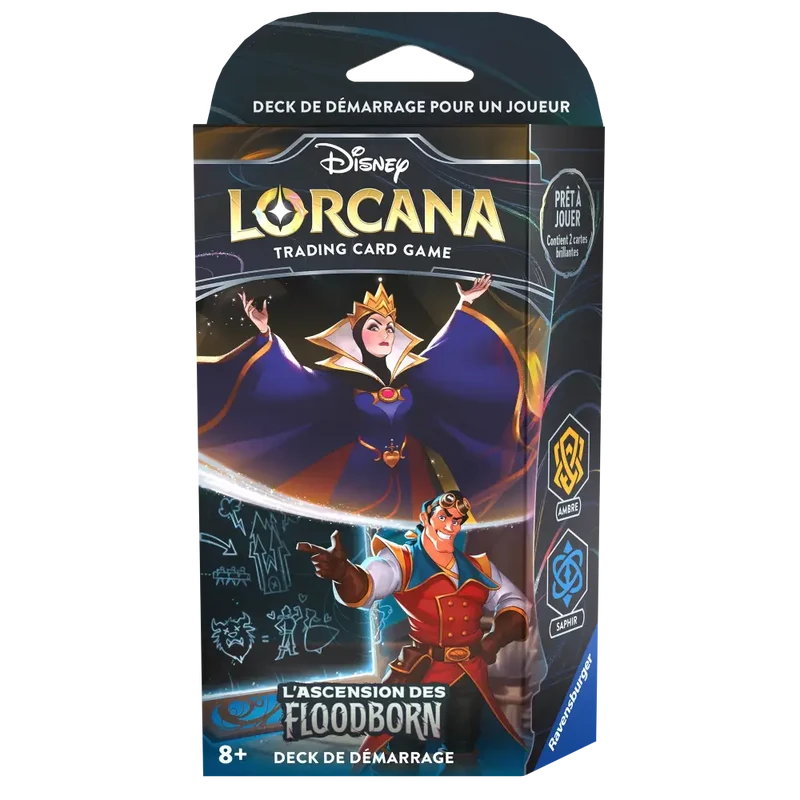 Deck de Démarrage Méchante Reine & Gaston – Disney Lorcana L'Ascension des Floodborn (Français)