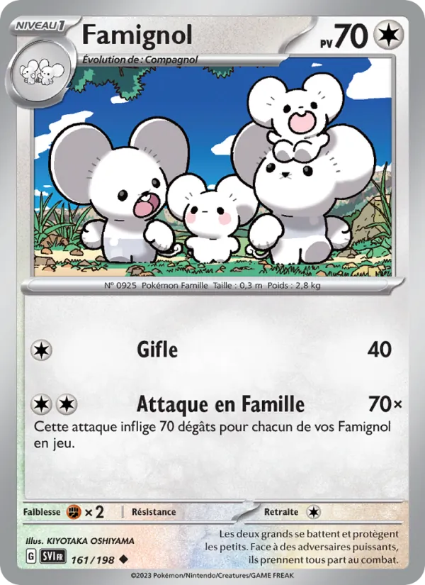 Famignol 161/198 — EV01 – Écarlate et Violet — Carte Pokémon française