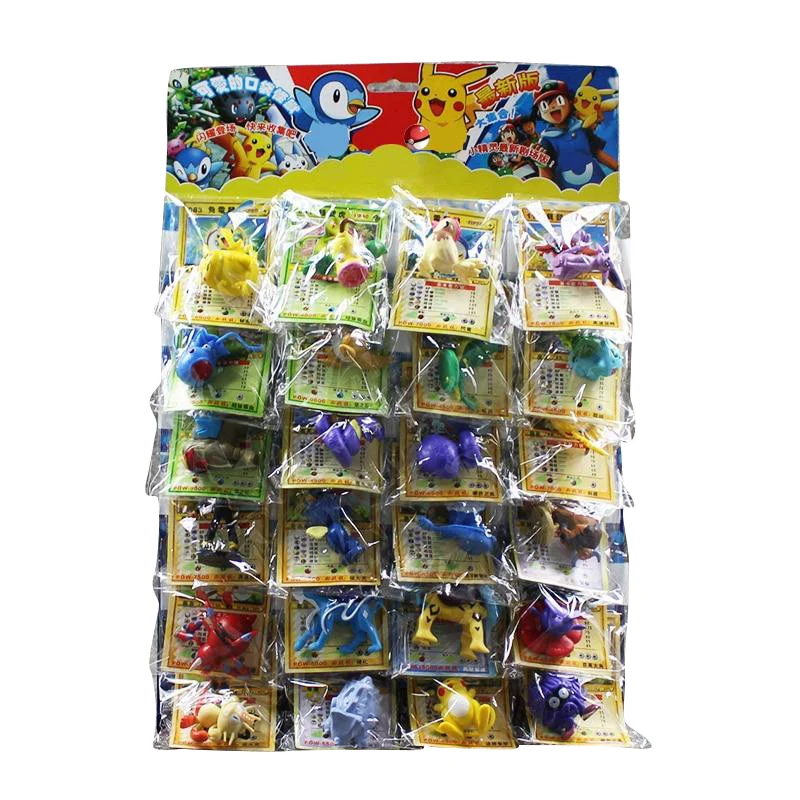 24 Stk. Figurine Pokémon (env. 2-6cm) avec Karten