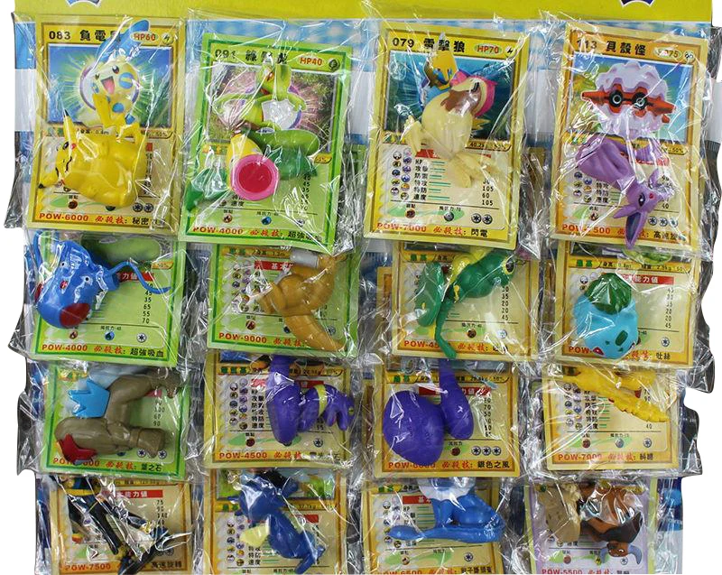 24 Stk. Figurine Pokémon (env. 2-6cm) avec Karten