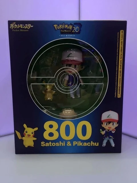 Figurine Pokémon Ash Ketchum & Pikachu (environ 10 cm)