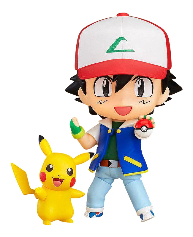 Figurine Pokémon Ash Ketchum & Pikachu (environ 10 cm)