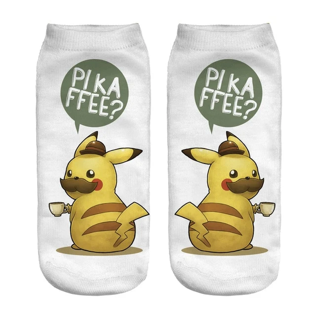 Pokemon Pikachu, Salamèche, Enton ou Schiggy Socken