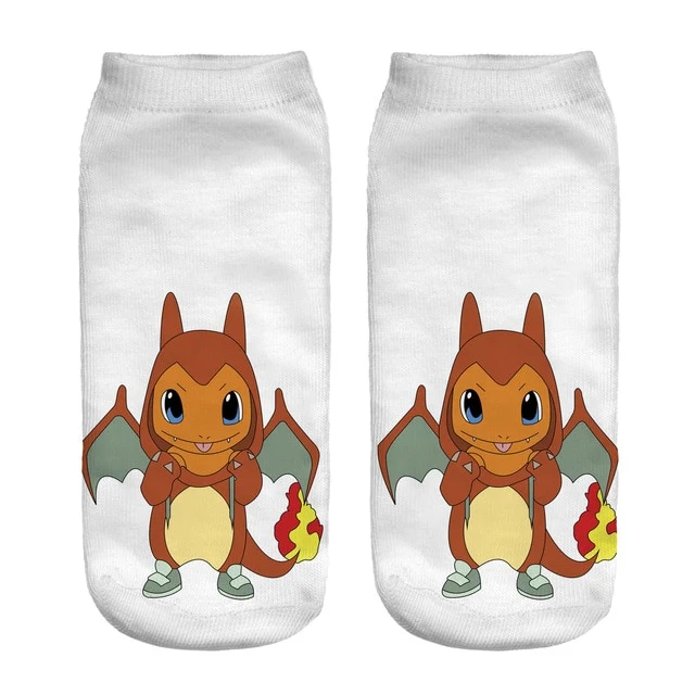 Pokemon Pikachu, Salamèche, Enton ou Schiggy Socken
