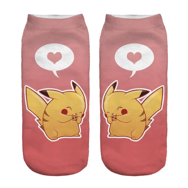 Pokemon Pikachu, Salamèche, Enton ou Schiggy Socken