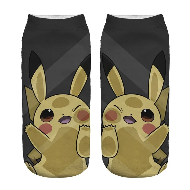Pokemon Pikachu, Salamèche, Enton ou Schiggy Socken