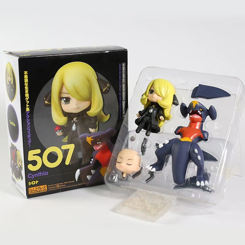Figurine Pokémon Knakrack / Garchomp & Cynthia (env. 10cm)