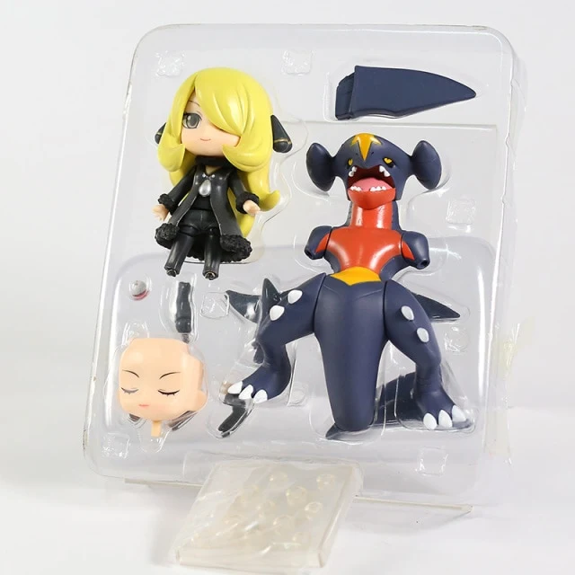 Figurine Pokémon Knakrack / Garchomp & Cynthia (env. 10cm)