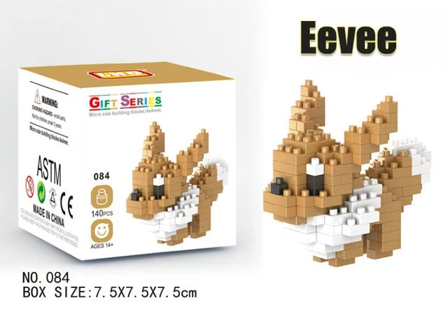Ensemble de blocs de construction Pokemon Pikachu, Charizard etc. (32 motifs au choix)