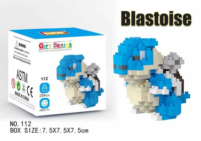 Ensemble de blocs de construction Pokemon Pikachu, Charizard etc. (32 motifs au choix)