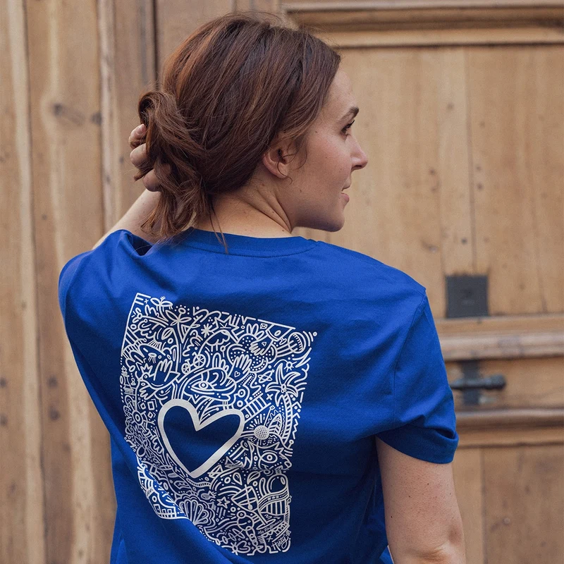 T-shirt bleu femme “La Madre”
