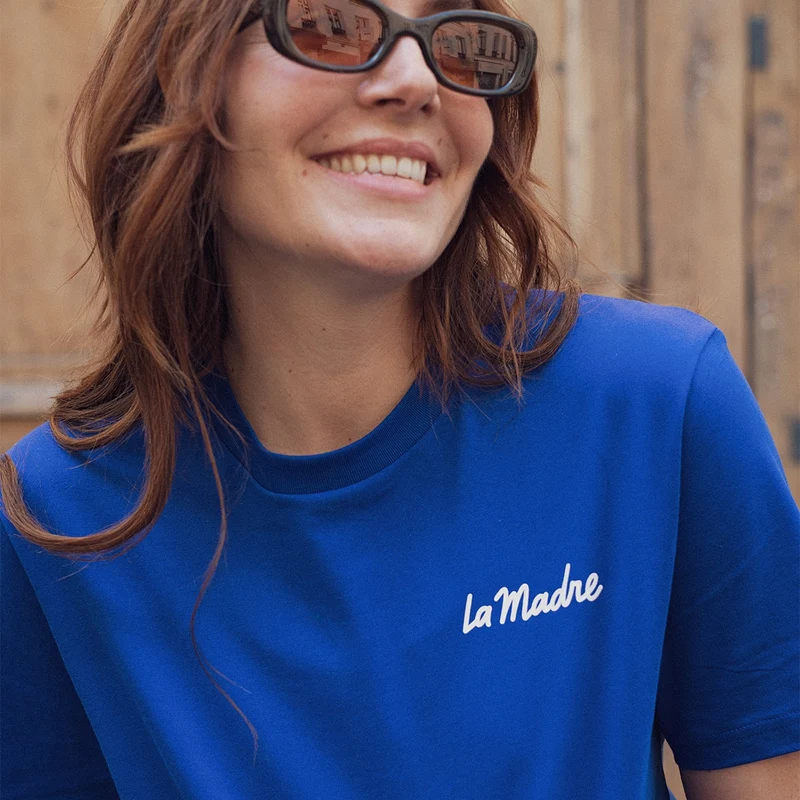 T-shirt bleu femme “La Madre”