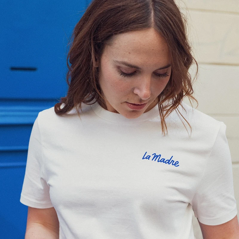 T-shirt La Madre illustré blanc