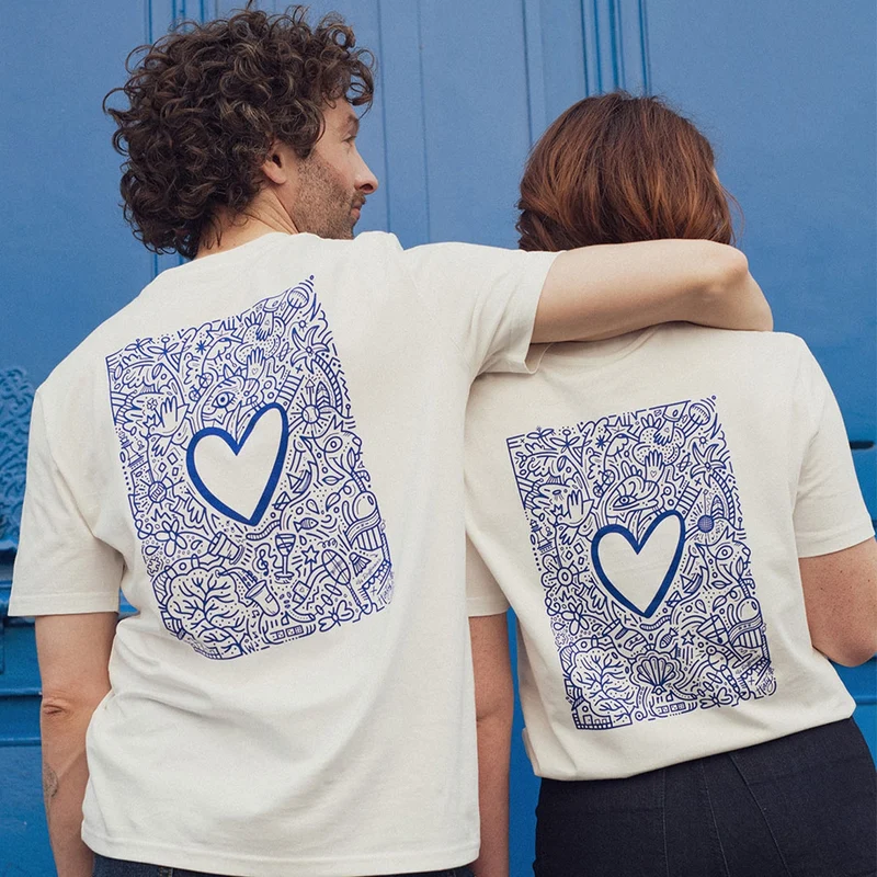 T-shirt La Madre illustré blanc