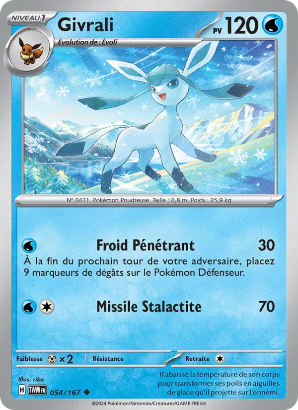Givrali 54/167 — EV06 – Mascarade Crépusculaire — Carte Pokémon française