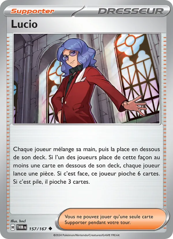 Lucio 157/167 — EV06 – Mascarade Crépusculaire — Carte Pokémon française