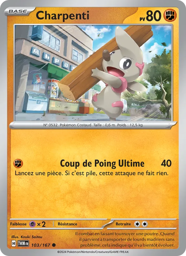 Charpenti 103/167 — EV06 – Mascarade Crépusculaire — Carte Pokémon française