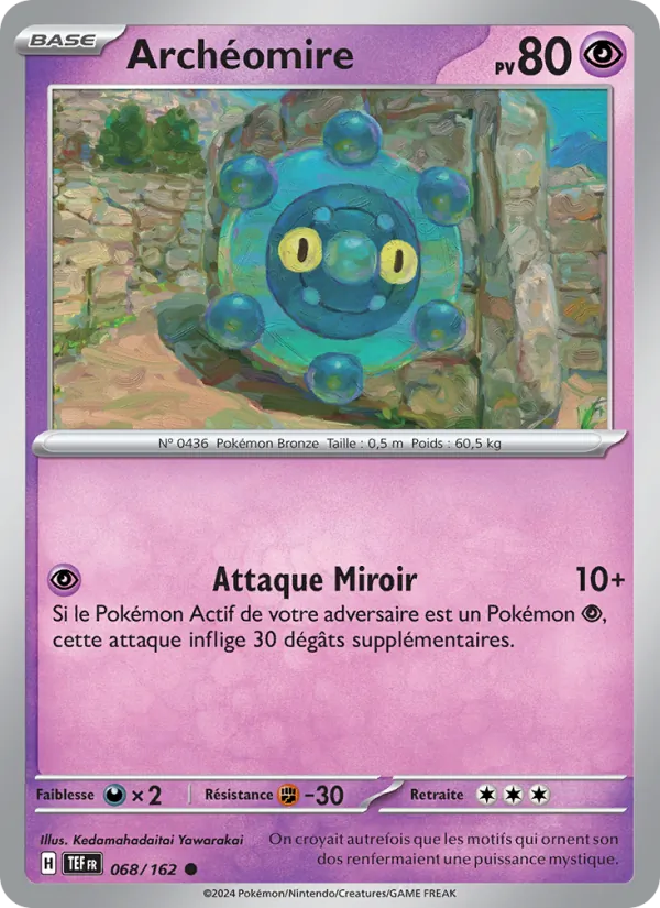 Archéomire 68/162 — EV05 – Forces Temporelles — Carte Pokémon française