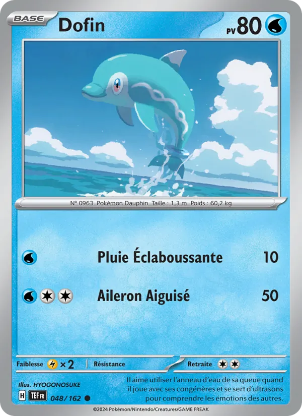 Dofin 48/162 — EV05 – Forces Temporelles — Carte Pokémon française