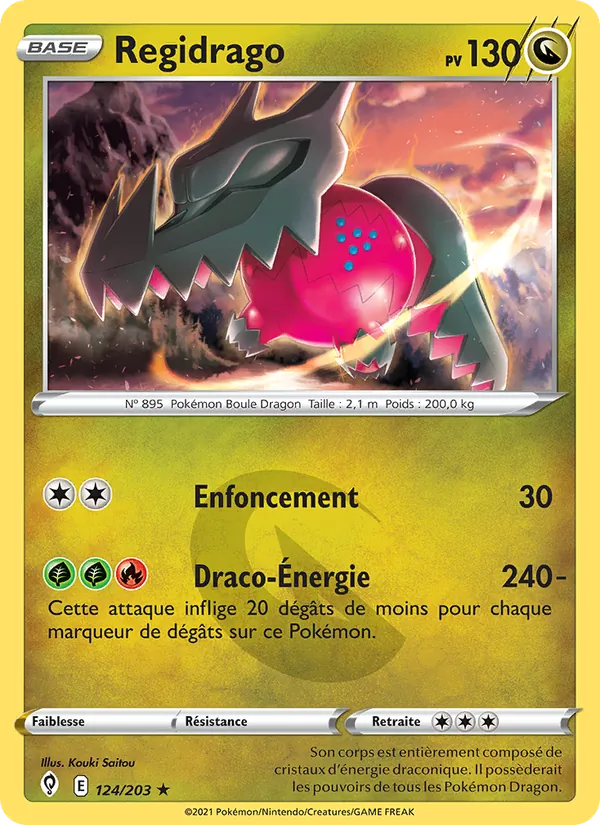 Regidrago 124/203 — EB07 - Evolution Céleste — Carte Pokémon française