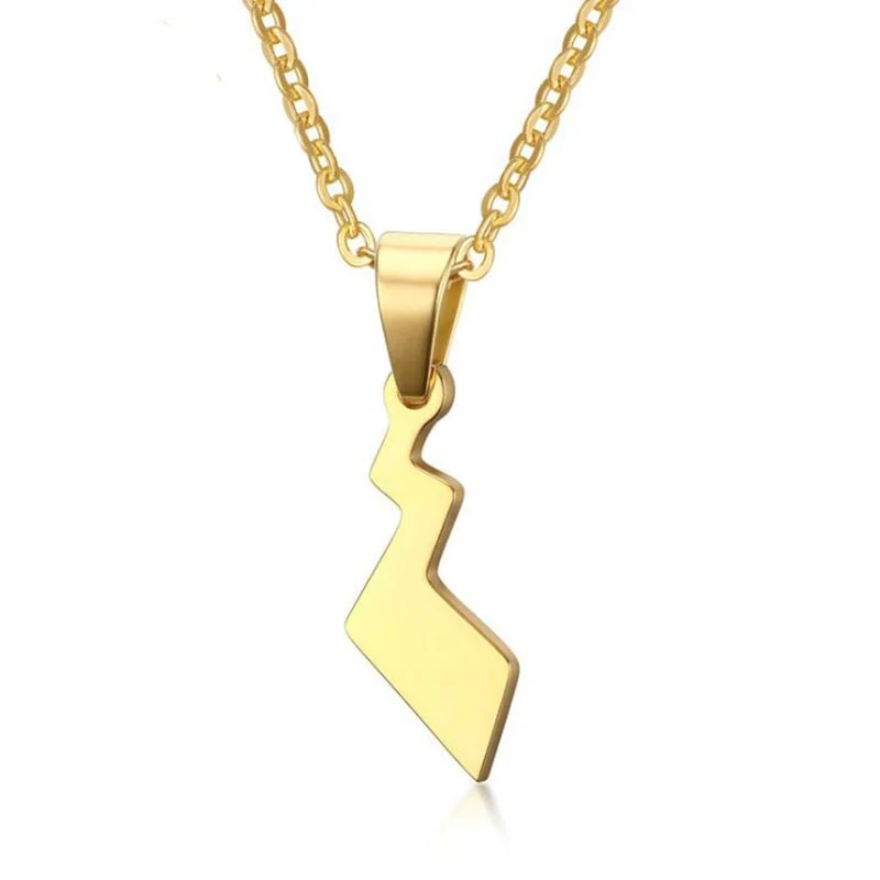 Collier Pokémon en argent ou or (11x25.5 mm)