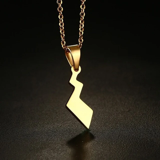 Collier Pokémon en argent ou or (11x25.5 mm)