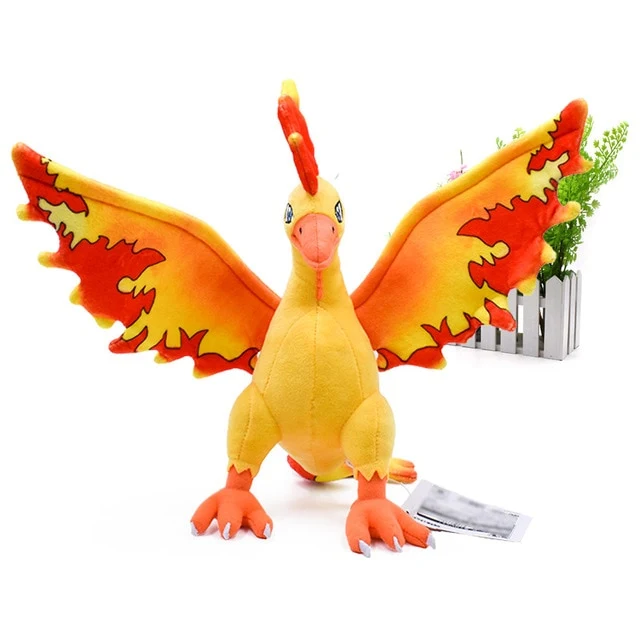 Peluche Pokémon Moltres, Articuno ou Zapdos (env. 20cm)