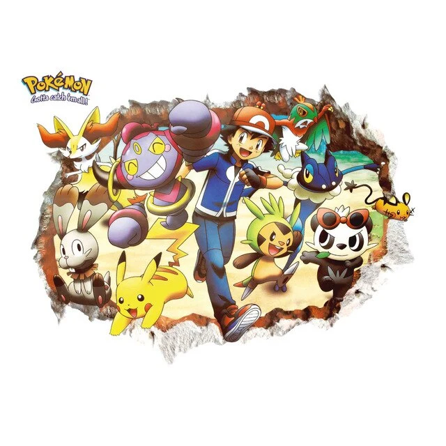 Stickers muraux Pokemon Pikachu et autres