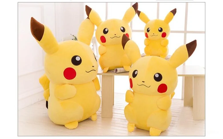 Peluche XXL Pikachu (35cm à 65cm)