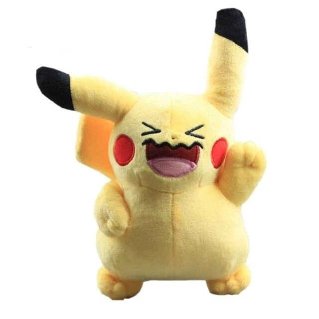 Animaux mous Pokémon qui rit (Pikachu, Évoli, Wobbuffet, Idem, Audino, Combee)