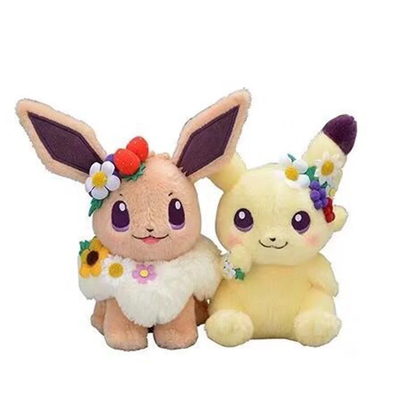 Pikachu Eevee - Eevee mignon en peluche Pokemon (env. 18cm) édition de Pâques