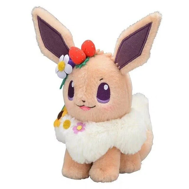 Pikachu Eevee - Eevee mignon en peluche Pokemon (env. 18cm) édition de Pâques